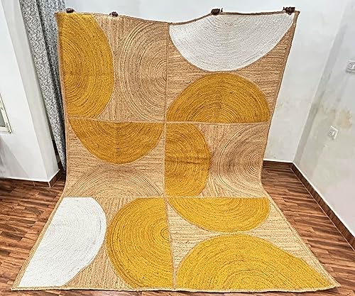 Miniatura 9 de ARTS OF JAIPUR Collection - Alfombra de pasillo de 3 x 10 pies, hecha a mano de yute natural, alfombra de pasillo de cocina, alfombra de pasillo de