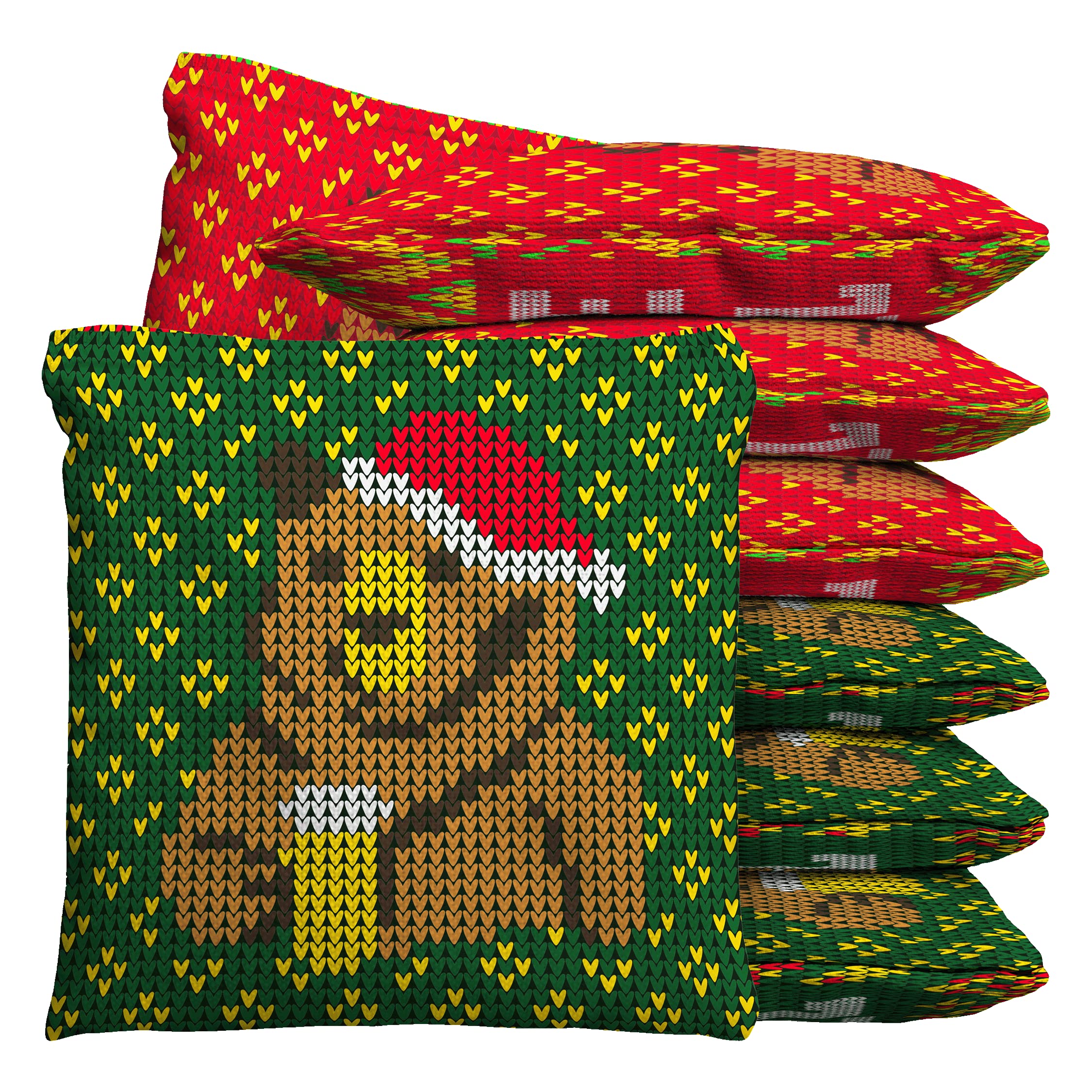 Baggo Yule Fuel Beer Bear Cornhole 1 LB Bean Bag Toss Bags (Set of 8)