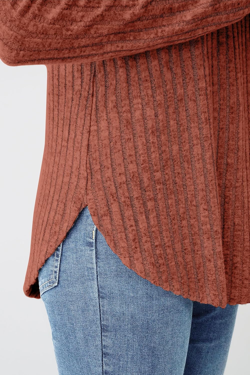 NORACORA Long Sleeve Shirts for Women Crew Neck Tunic Tops Loose Fit Lightweight Pullover Sweaters Trendy 2025 - Image 5