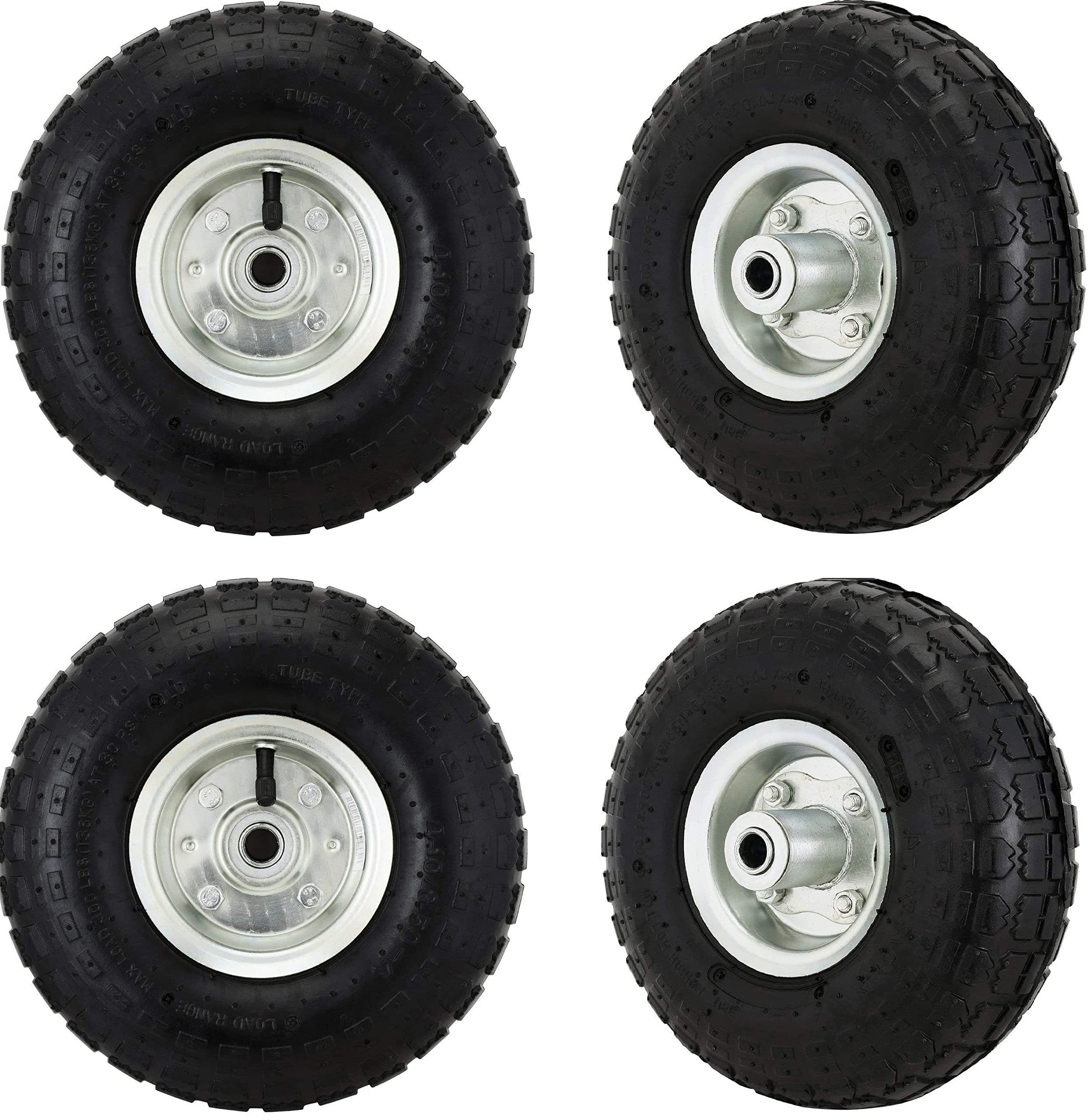 Buy 4x10" 3.504 Pneumatic Wheelbarrow Wheels Pneumatic Sack Truck