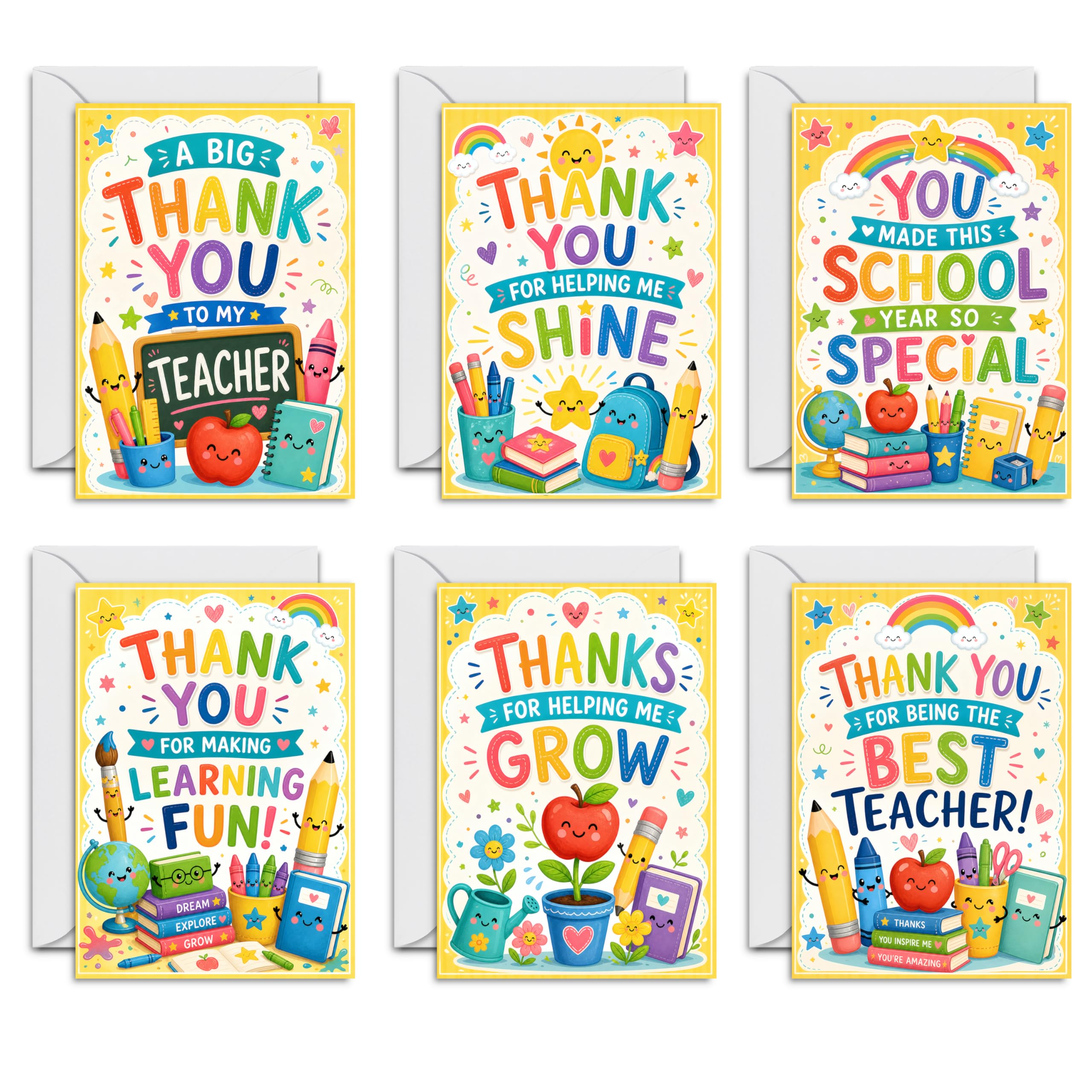 Thank You Cards Pack of 24, Share Heartfelt Thanks in Style