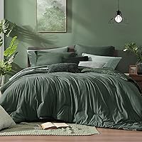 Vista 11 de Monbix - Juego de edredón Queen de 7 piezas, teñido catiónico, hojas de otoño, ropa de cama en una bolsa, con edredón, sábanas, fundas de almohada