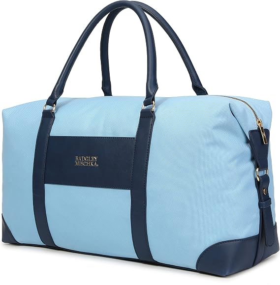 Badgley Mischka Barbara XL Canvas Tote Weekender Travel Bag