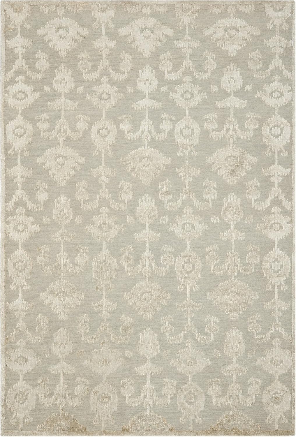 SAFAVIEH Tibetan Collection Runner Rug - 2'6" x 12', Beige & Multi, Hand-Knotted Modern Silk & Wool, Ideal for High Traffic Areas in Living Room, Bedroom (TB363A)
