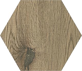 Daltile Sleigh Creek 8-inch Hexagon Glazed Porcelain Wood Look Tile (25 ...