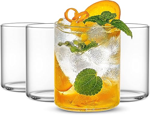 Miniatura 11 de LUXU Vasos para beber de 19 onzas, juego de 4 vasos altos delgados para agua, jugo, cerveza, bebidas y cócteles y bebidas mixtas