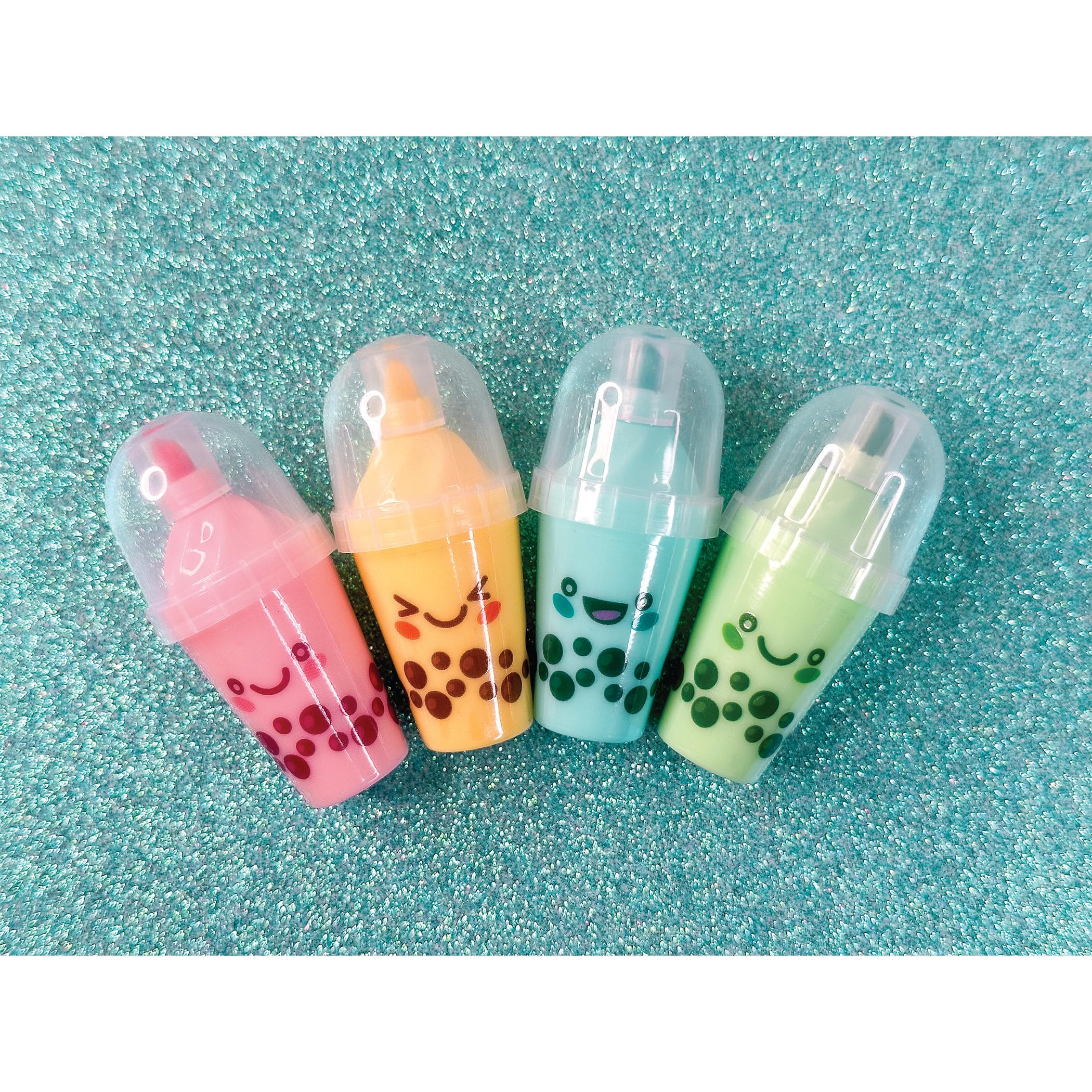 Amazon.com: Raymond Geddes Anime Boba Tea Cute Highlighters (24