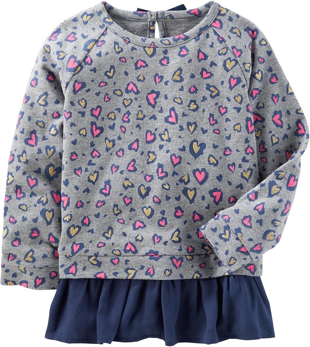 OshKosh B'Gosh Túnica Peplum para bebé niña, 9-12 meses, multicolor
