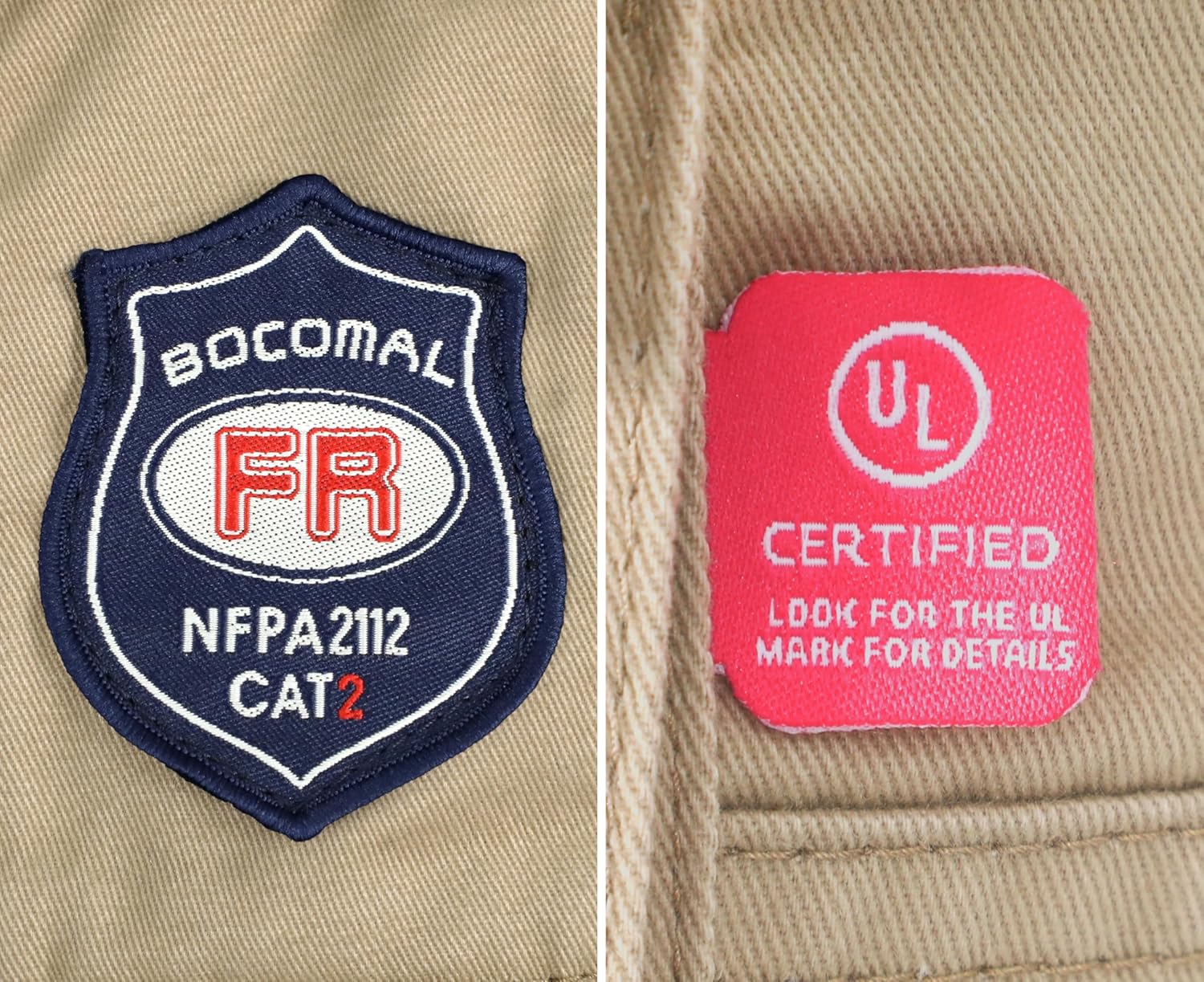 BOCOMAL FR Pants for Men Cargo Pockets Flame Resistant/Fire Retardant Elastic Waist Water & Oil Repellent Finish - Image 7