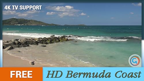 Costa das Bermudas grátis HD - aprecie a bela paisagem da praia na sua TV HDR 4K, TV 8K e dispositiv