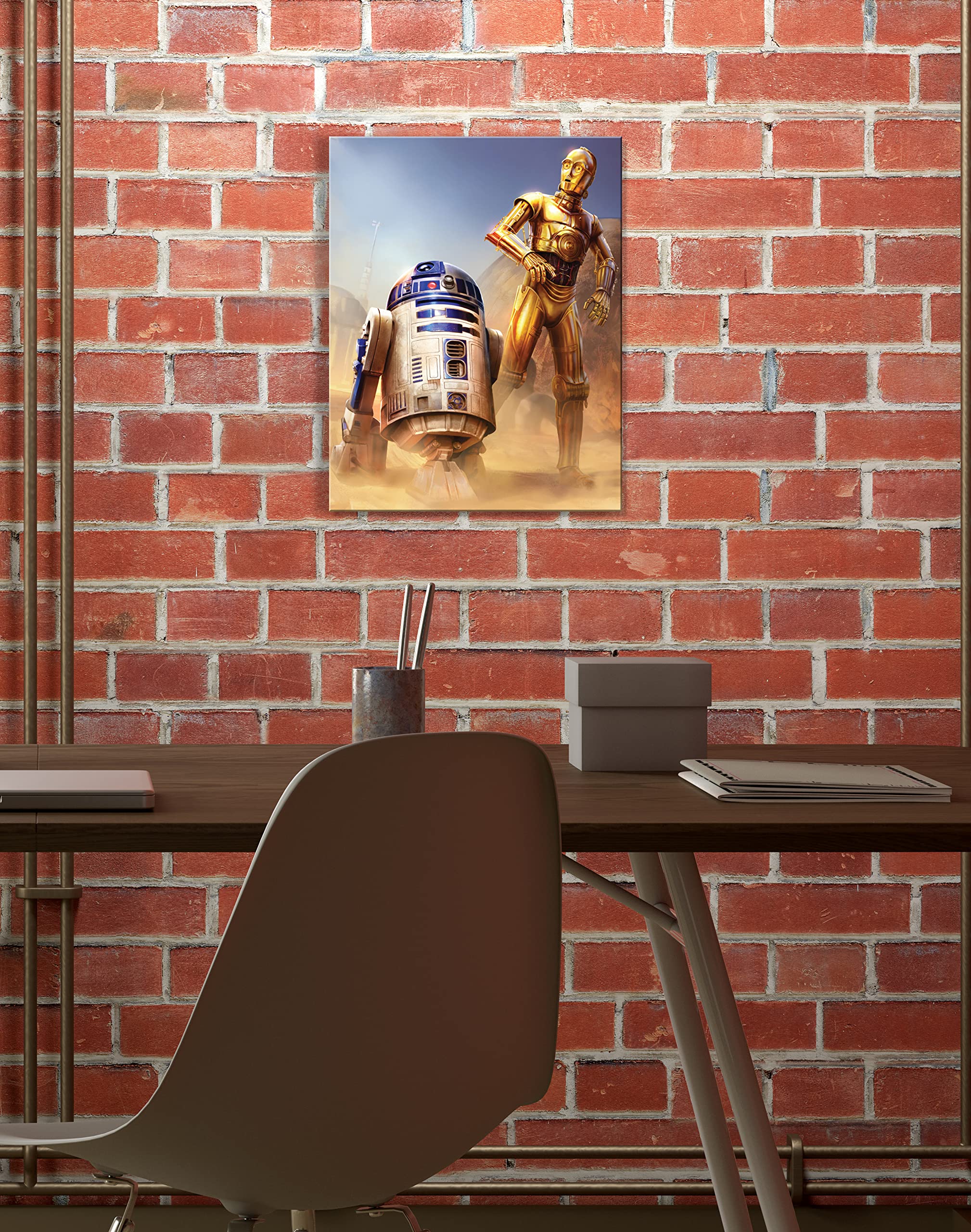 Amazon.com: Desperate Enterprises Star Wars C-3P0 & R2-D2 Tin Sign