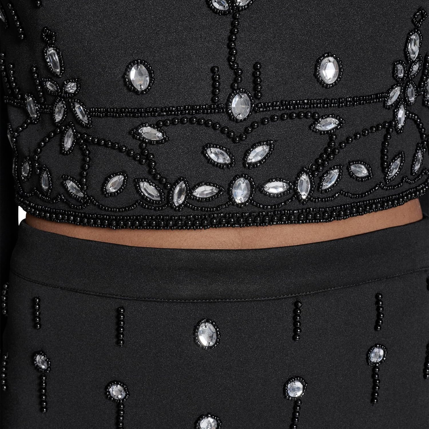 BCBG Womens Long Sleeve Mock Neck Mini Skirt Two Piece Set - Image 5