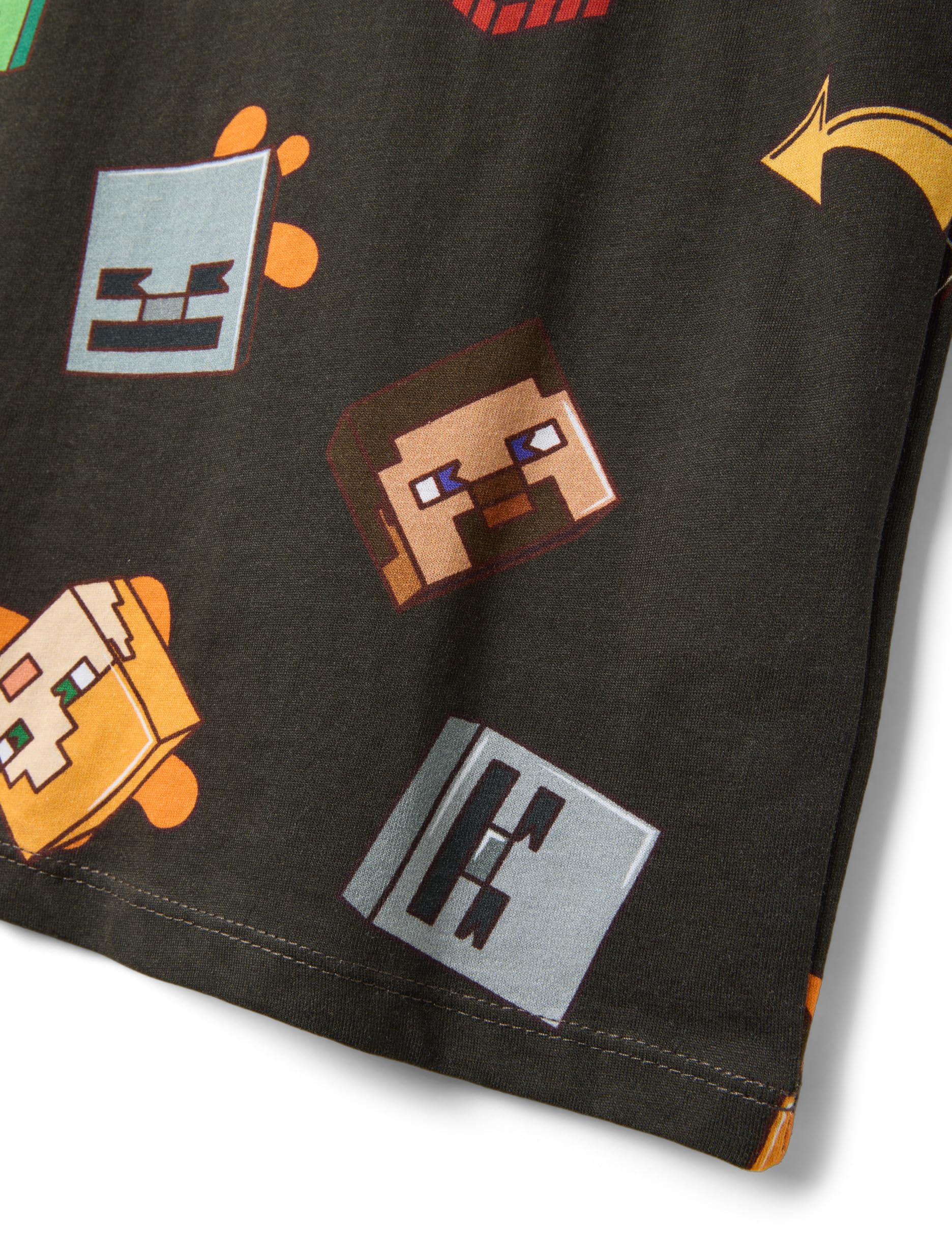 OVS Kids Schwarzes Kinder-Tanktop aus Reiner Baumwolle mit Minecraft-Print