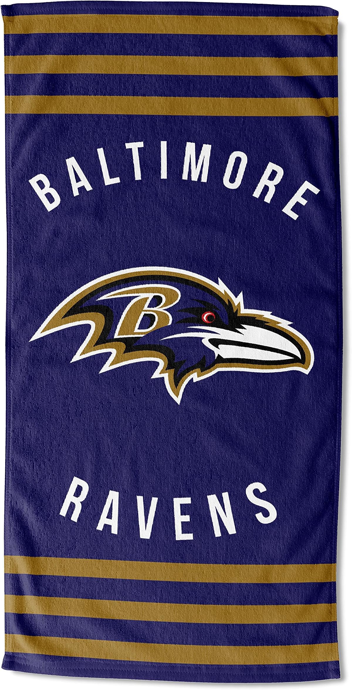 NORTHWEST NFL Baltimore Ravens Unisex-Adult Beach Towel, 30" x 60", Stripes (Pack of 6)