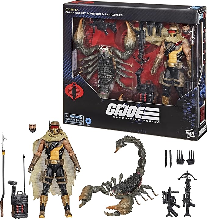 Figura de ação Cobra Desert Scorpion na pose de ataque