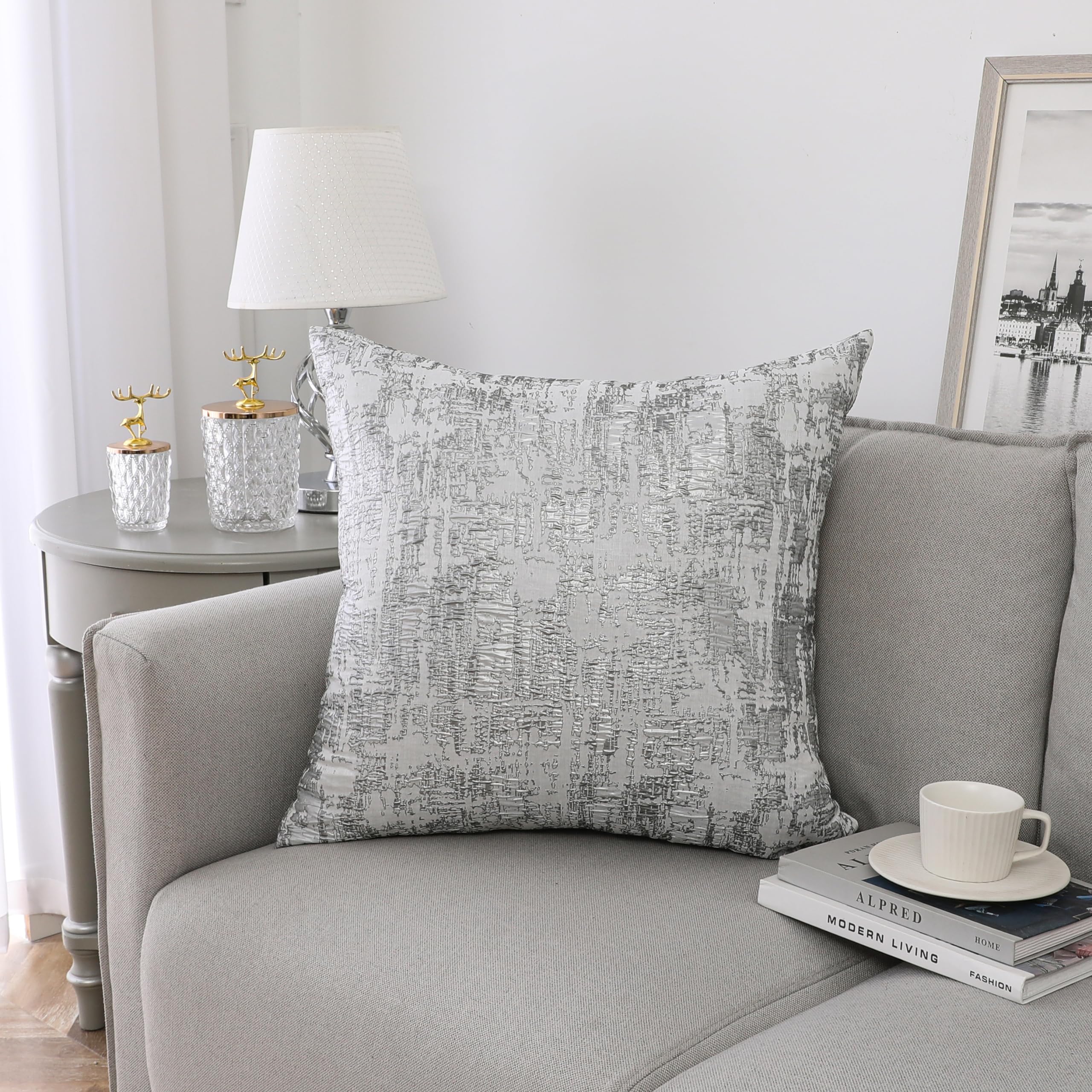 Housses de coussin jacquard pour canapé de salon douces et lavables Majestic Giftware