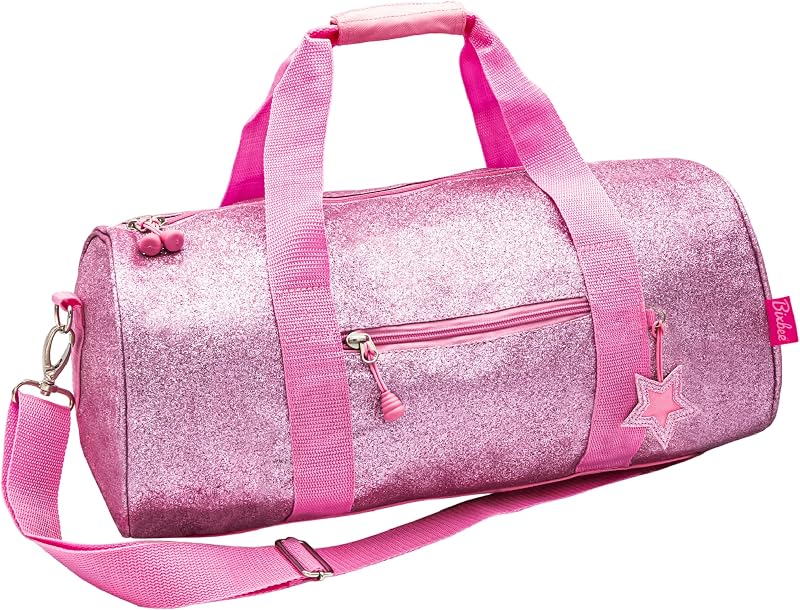 Kids Duffle Bag for Dance, School and Sports, Small, Medium and Large, Sparkalicious Pink