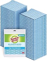 Vista 1 de Scotch-Brite Toallitas de cocina de alto rendimiento, 5 toallitas/bolsa, 12 bolsas/estuche (60 toallitas en total)