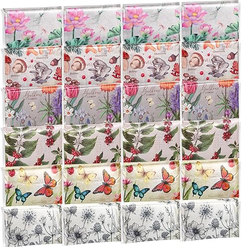 24 paquetes de pañuelos de bolsillo de tamaño viaje, paquetes delgados de 3 capas de bolsillo de tamaño monedero, pañuelos de bolsillo para viajes,