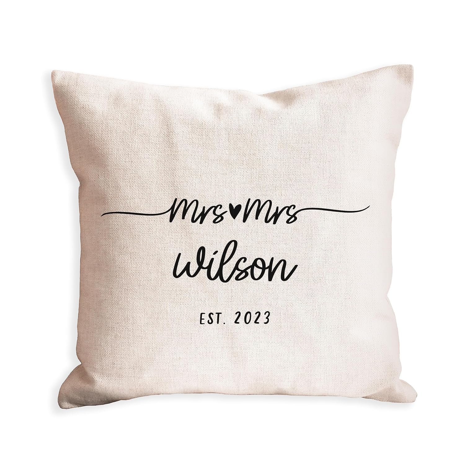 Personalised wedding gift cushion anniversary gift for couple home