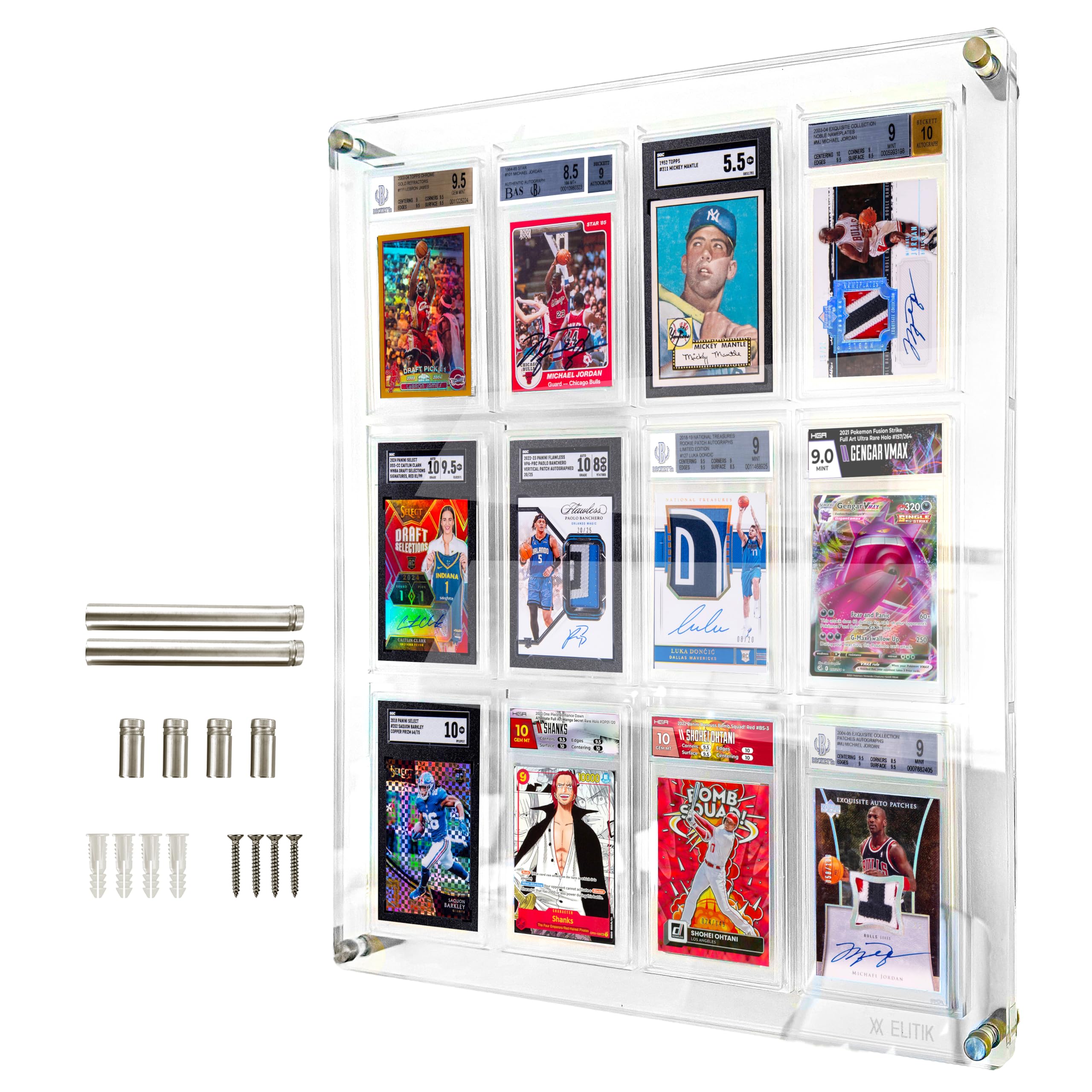 Vitrine Pour Cartes à Collectionner, Cadre Vertical En Acrylique à 6