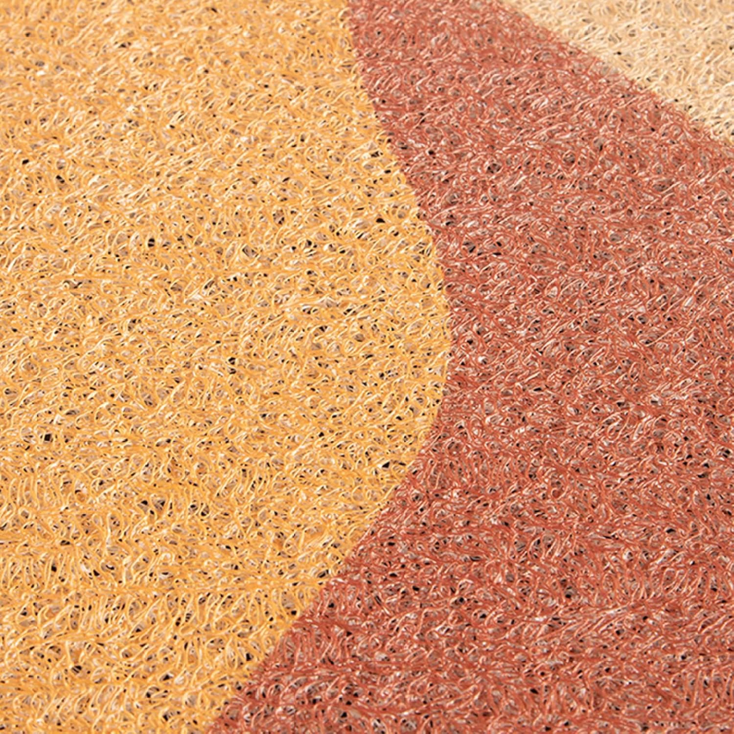 ラグ 45*75CM 玄関マット 半円 おしゃれ 北欧風 エスニック ドアマット 室内 室外 洗える 滑り止め 薄型 カーペット 半