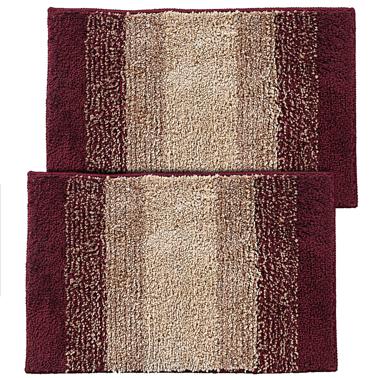 Kuber Industries Soft Shaggy Door Mat|Super Absorbent Cotton Floor Mat for Shoe Scraper & Indoor and Outdoor,Pack of 2 (Maroon) (B0BBLVFJD3) Amazon Price History, Amazon Price Tracker