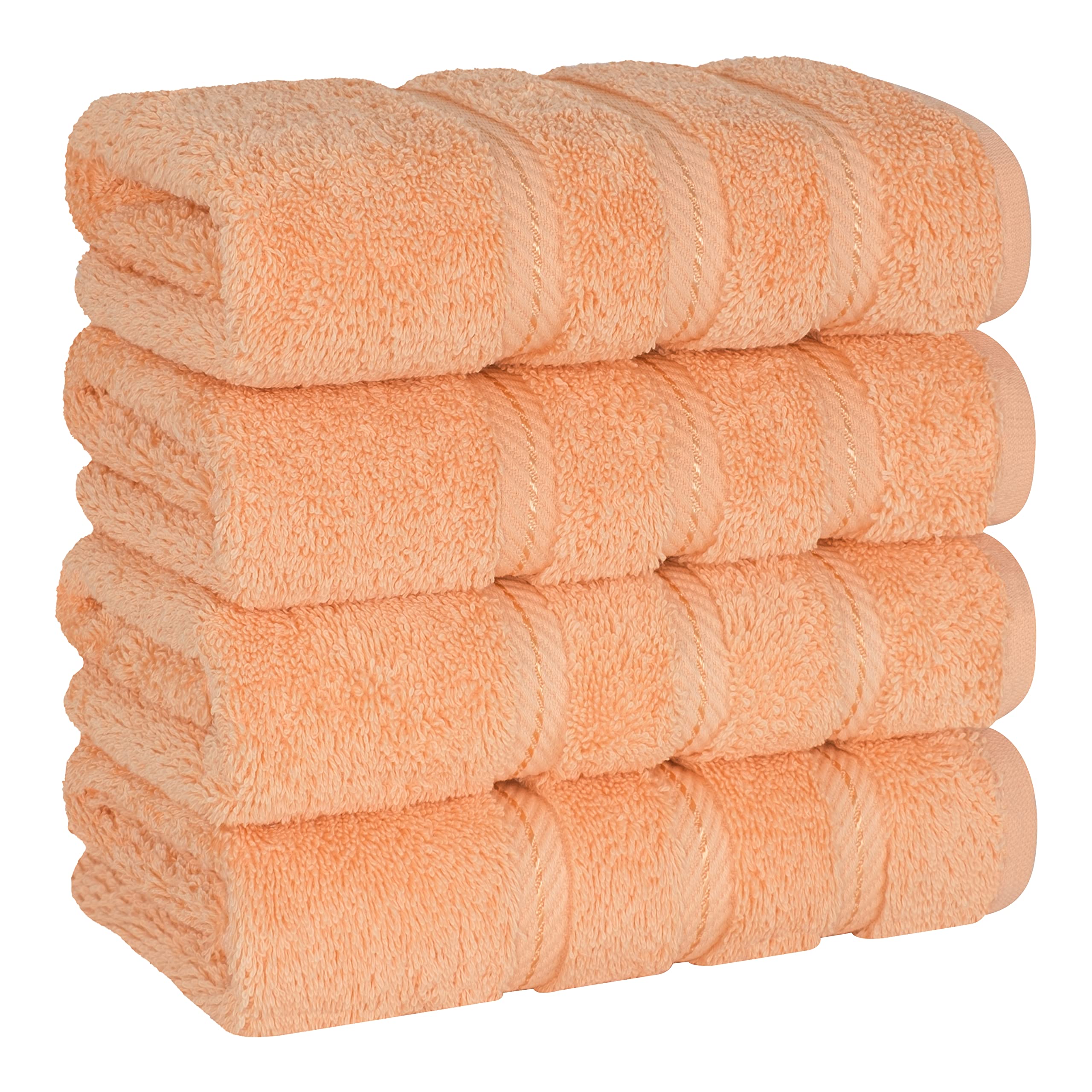 American Soft Linen 100% Cotton Luxury Turkish Towels, 4 PC Hand Towel Set