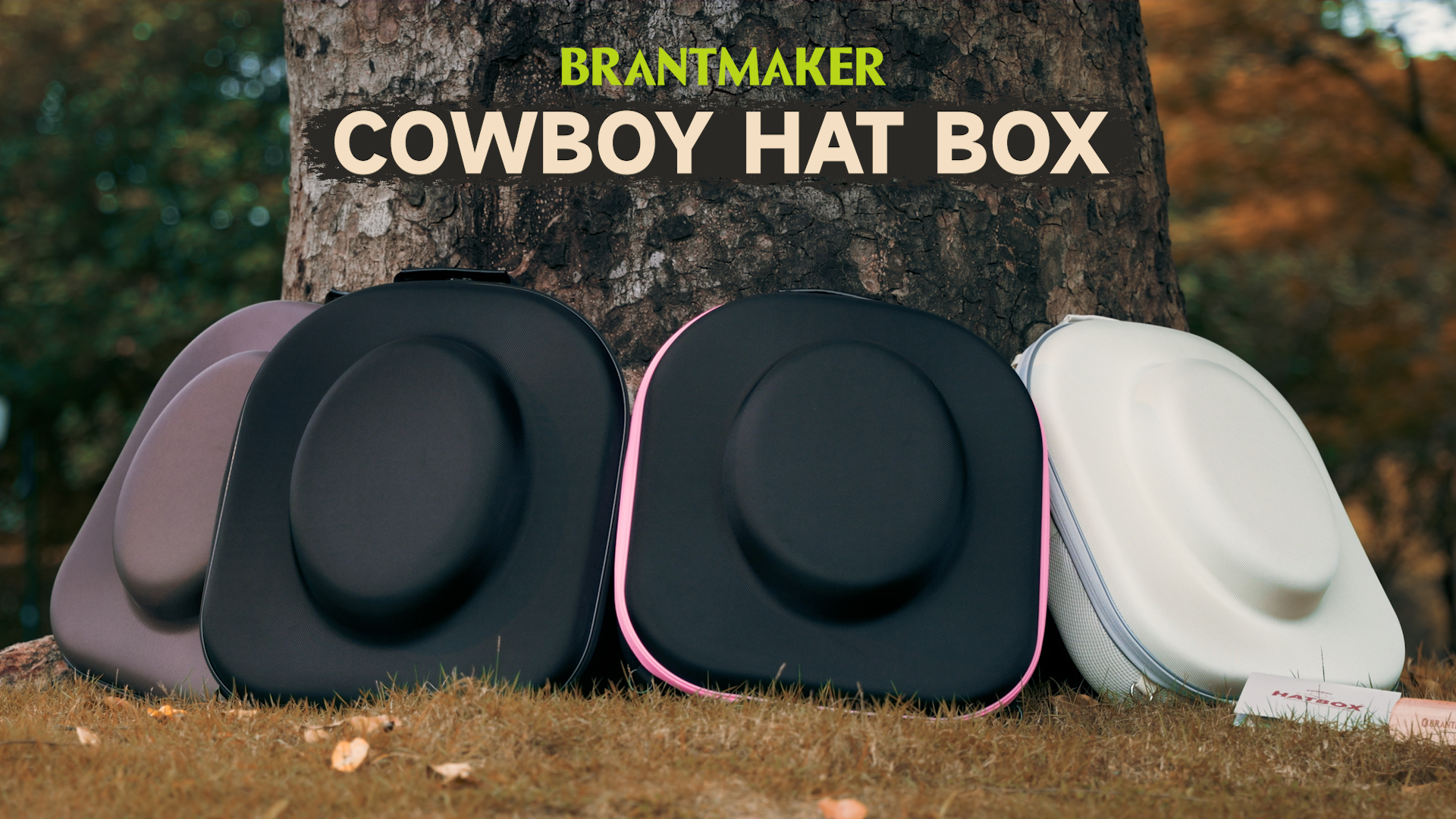 Amazon.com - BRANTMAKER Cowboy Hat Box, Cowboy Hat Case for Travel