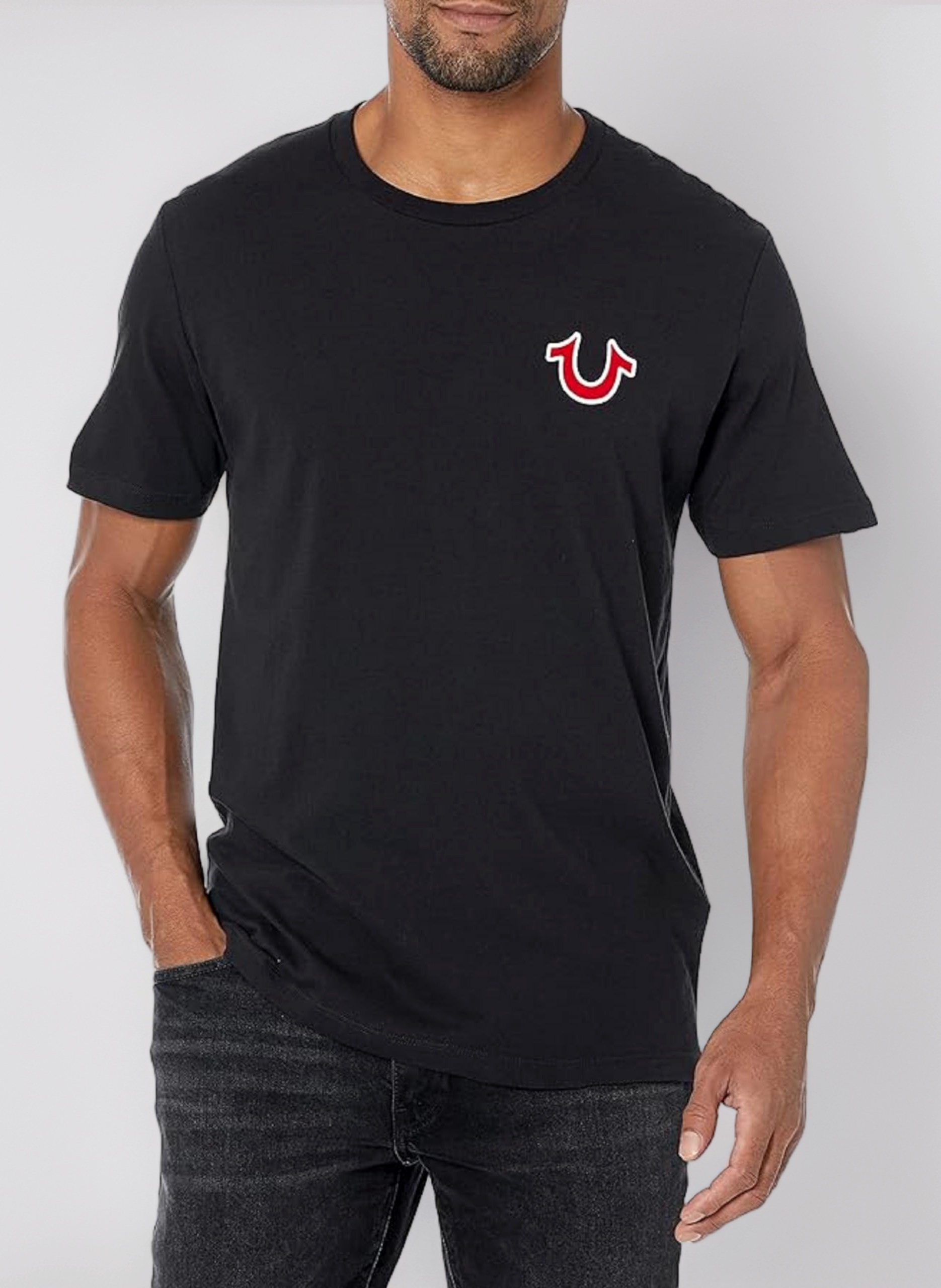 Men's Buddha Logo CEW Neck Tee Shirt