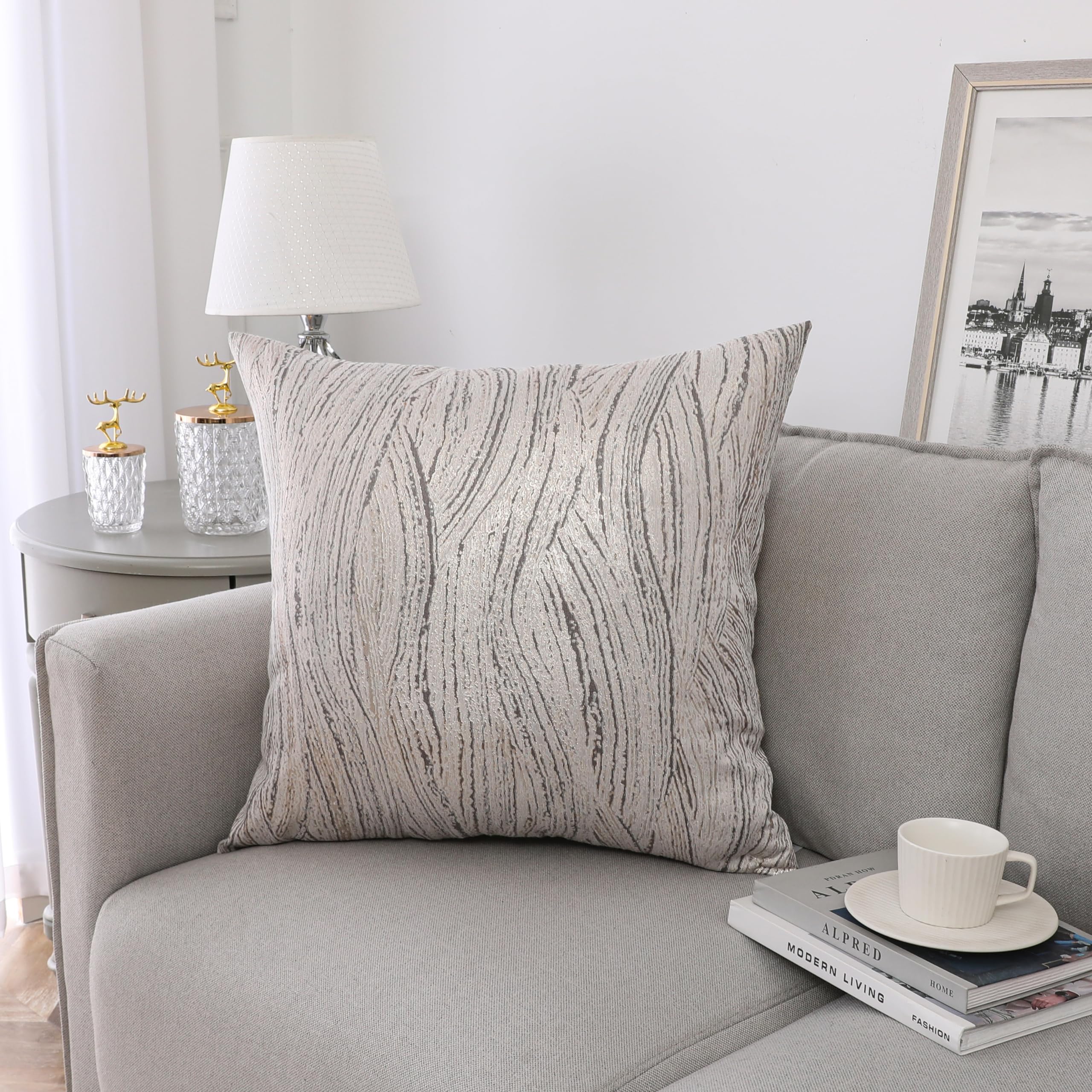 Housses de coussin jacquard pour sublimer le canapé du salon et la chambre | 55x55cm
