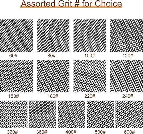 Miniatura 6 de uxcell 20 hojas de lija de malla de 120 granos de 4-12 pulgadas x 11 pulgadas, almohadilla de papel de lija de malla para reparación de paredes de