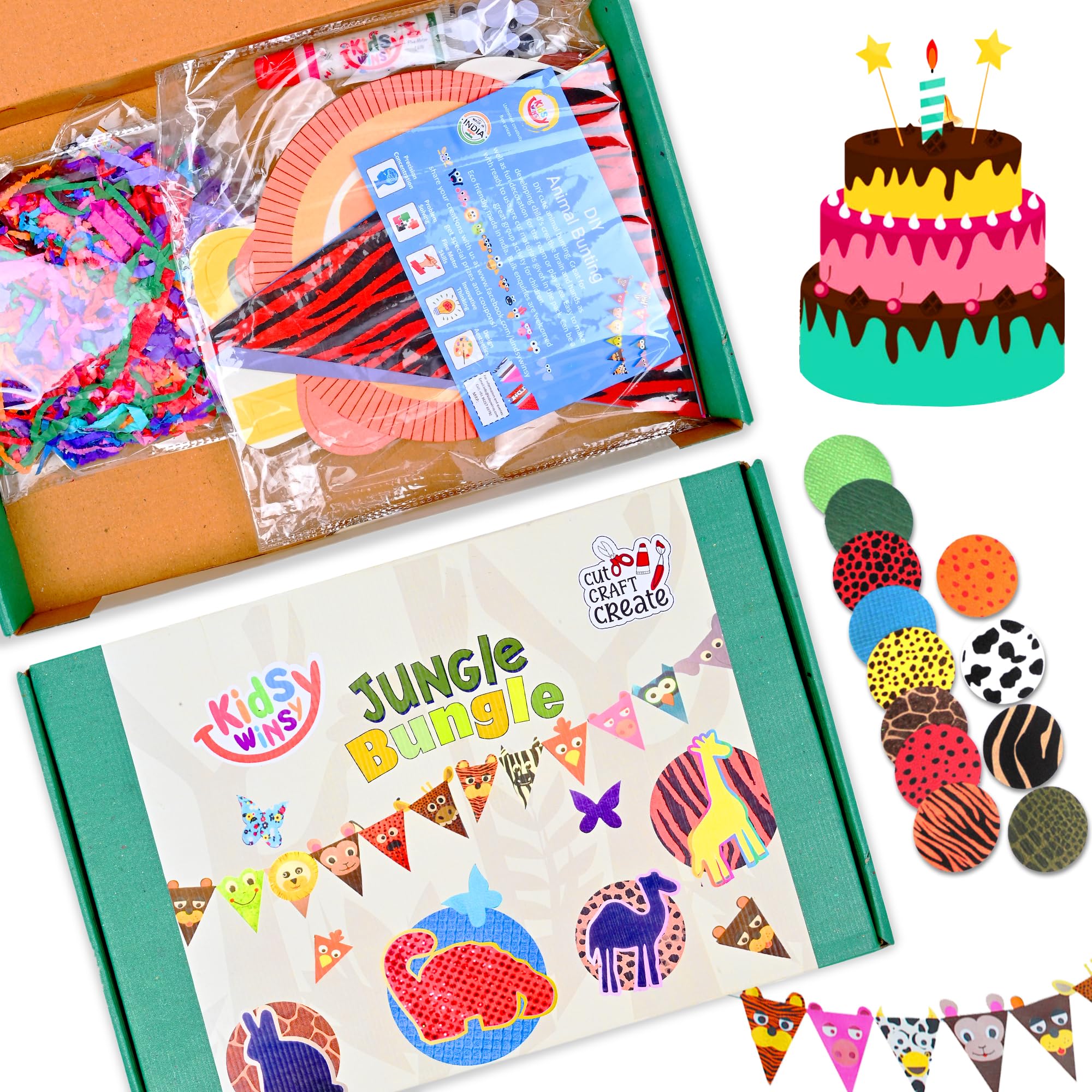 KidsyWinsy Art & Craft Paper DIY kit for Kids | Craft Materials with 40+ Activities | Perfect for Birthday Gifts for Boys and Girls (4-12 Years) (B09GM6DVH1) Amazon Price History, Amazon Price Tracker