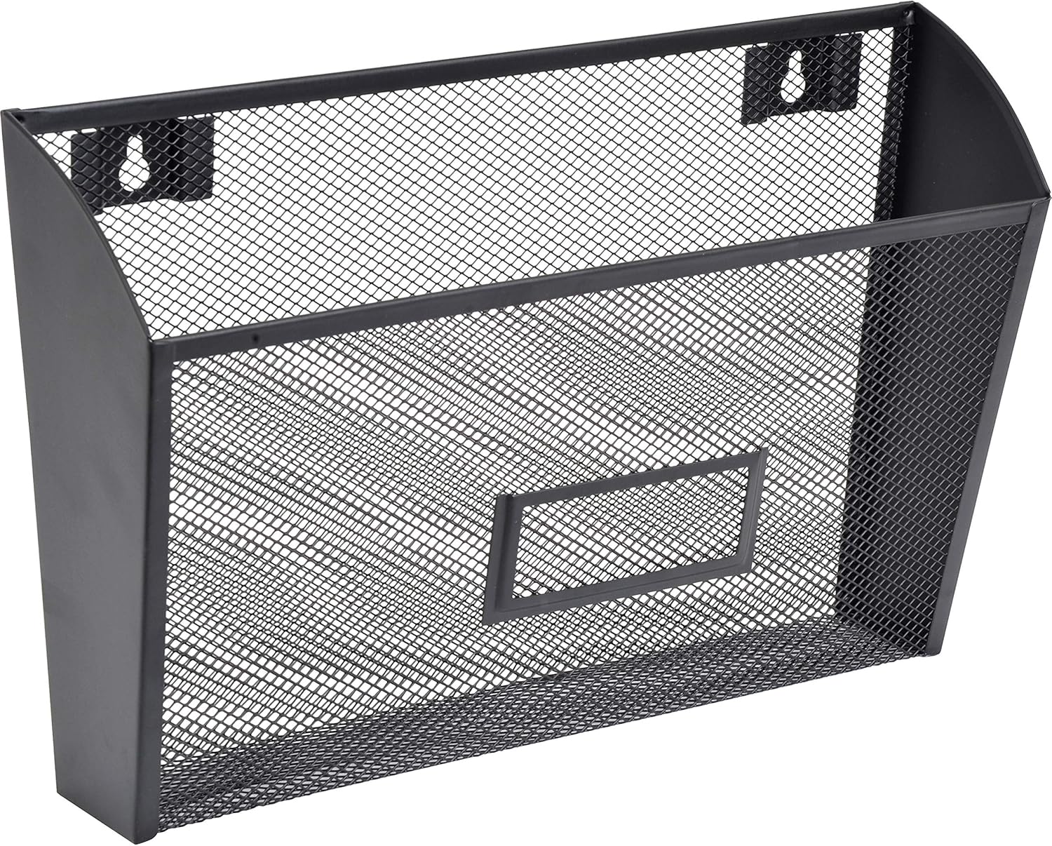 Lorell Black Mesh Wire Wall Pocket : Office Products