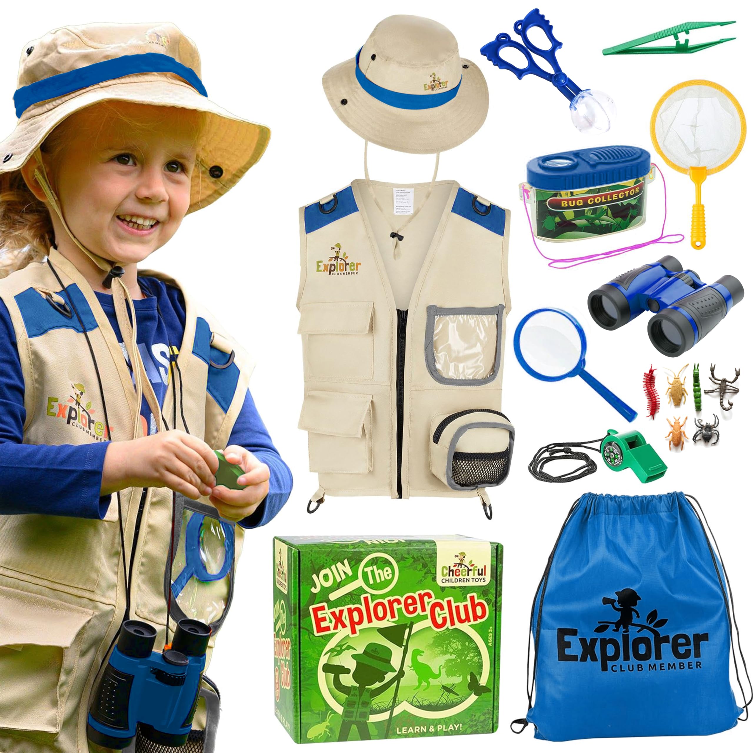 Premium Kids Explorer Kit with Extra Sturdy Accessories for 3-7 Year Old