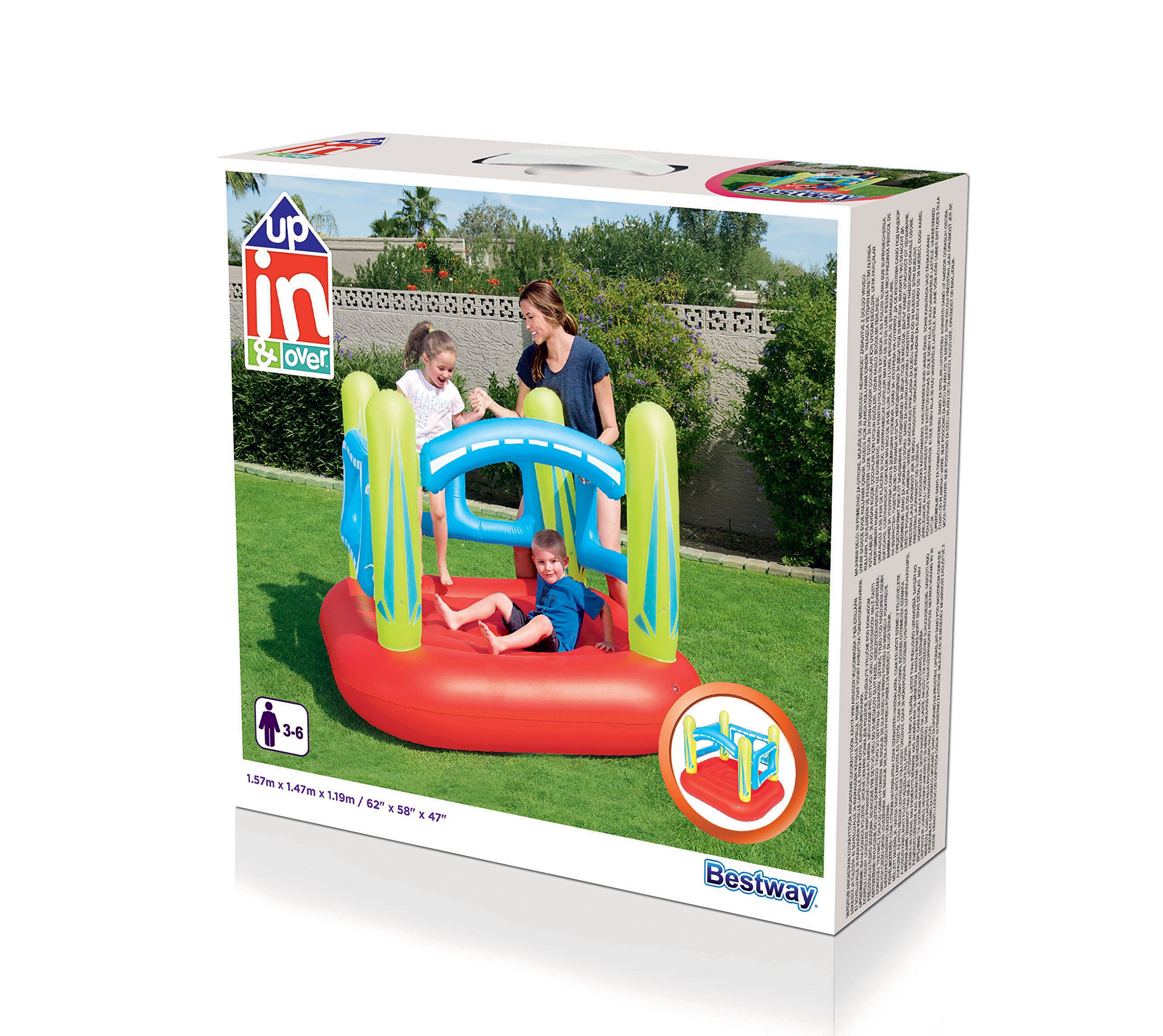 Bestway 52182 - Play Center Bouncer, Rosso, 157 x 147 x 119 cm
