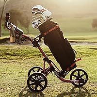 Vista 5 de Clicgear, modelo 4.0, carrito de golf para empujar, carrito de golf plegable de 3 ruedas para caminar