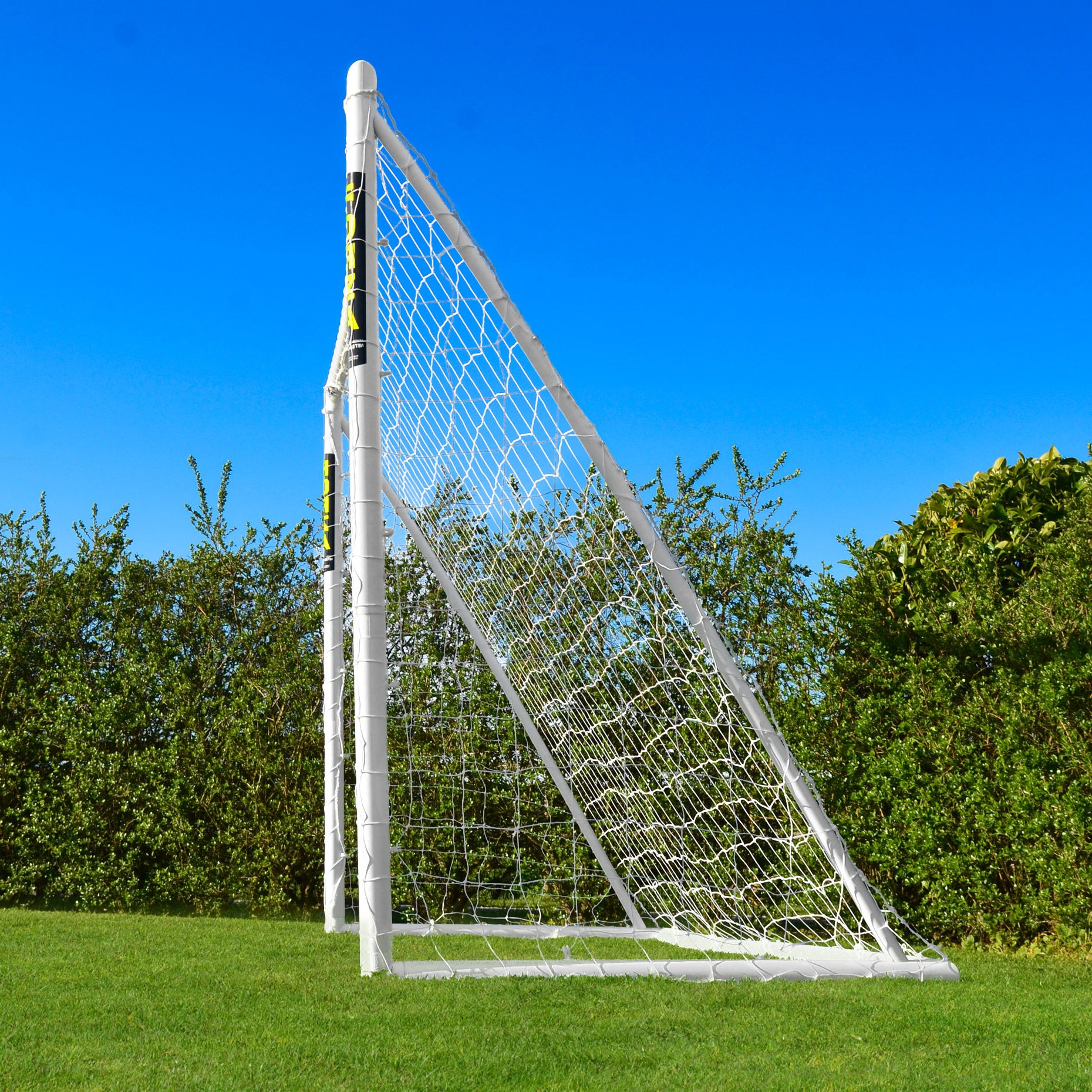 FORZA Buts de Handball 3m x 2m Taille Réglementaire – Poteaux PVC, Aluminium ou Acier