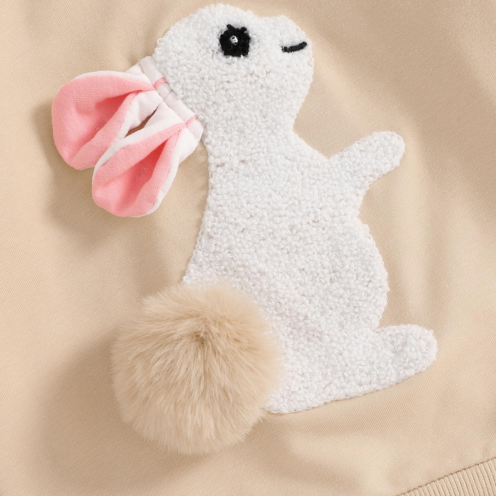 Geagodelia Sweat-shirt de Pâques à manches longues pour enfants garçons filles lapin à paillettes broderie lettres sweatshirts pulls à capuche tenues de Pâques pour petite fille