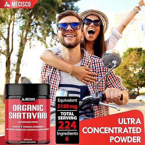 Miniatura 5 de Polvo Shatavari orgánico 6 en 1, mezclado con raíz de Shatavari, Bacopa Monnieri, raíz de Ashwagandha, bayas de Vitex, fenogreco y pimienta negra,
