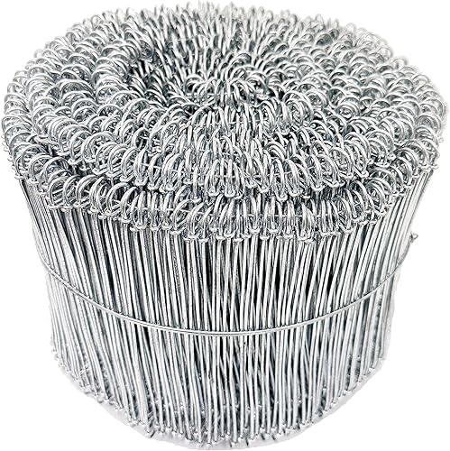 Miniatura 2 de 23-268 6in. 16 calibre 1000 Pc. acero inoxidable doble lazo refuerzo cable Rebar lazos de alambre