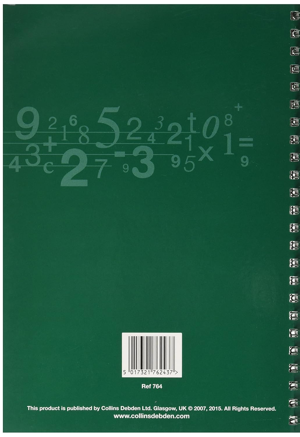 Collin Seven Series A5 Double Cash Wiro Notebook - 120 Pages, Green