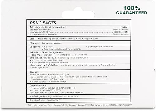 Miniatura 6 de Globe Paquete de 3 ungüentos antibióticos triples de 1 oz, ungüento de primeros auxilios para pequeños arañazos y heridas y previene infecciones,