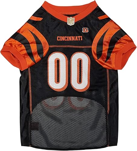 Miniatura 2 de NFL Cincinnati Bengals - Camiseta para perro, talla: L, disfraz para perros y gatos de camiseta de fútbol con licencia