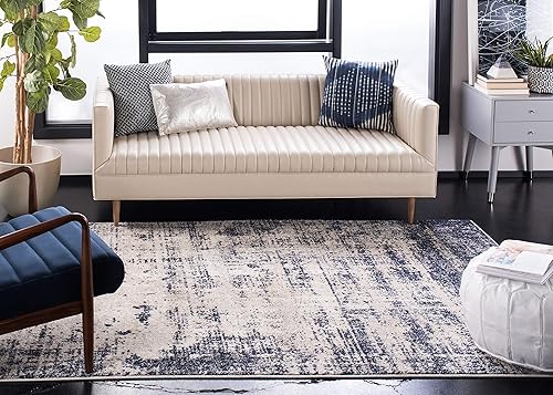 Miniatura 87 de SAFAVIEH Adirondack Collection Tapete de área XL, 12 x 15 pies, color crema y dorado, diseño abstracto moderno, no desprende pelusa y de fácil