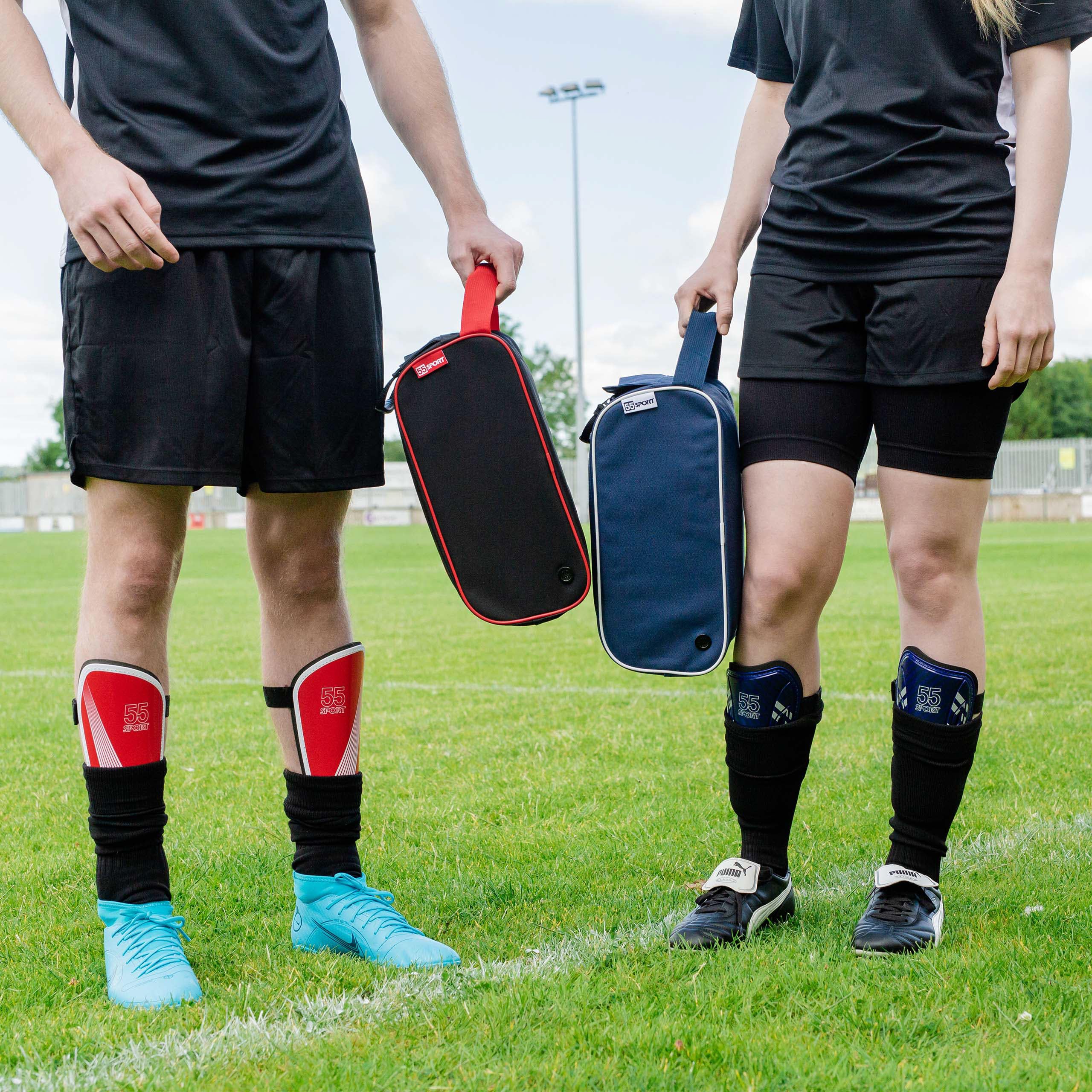 Bolsa clásica para botas de fútbol roja