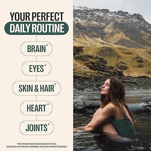 Vista 3 de Orlo Omega 3 - Suplemento vegano Omega-3 (EPA y DHA) - Aceite de pescado extra fuerte y alternativa de krill de aceite de algas