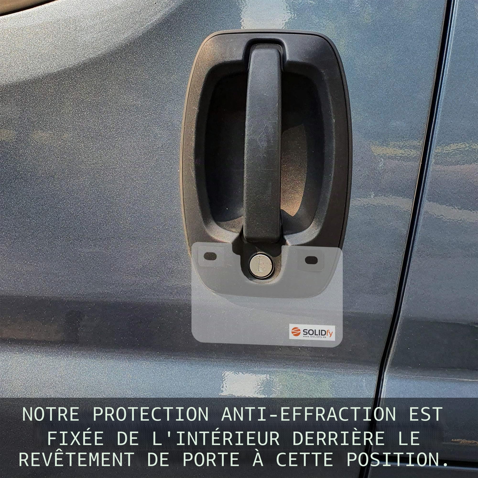 Protection anti-effraction de la portière du conducteur - Prick Stop - En acier inoxydable