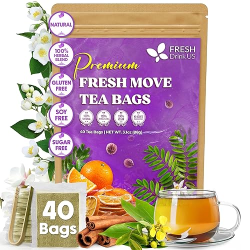 Miniatura 141 de FreshDrinkUS, 135 bolsas de té de cardo mariano premium, 100% natural y puro de semillas de cardo mariano. Té de hierbas con semillas de cardo