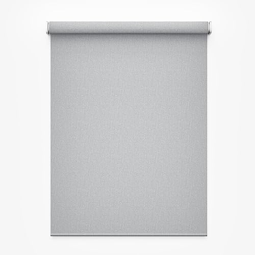 GE Smart Shade, Motorized Window Blind with Matter & Remote Control, Easy Install, White Hardware, Translucent Grey Fabric, Quiet Operation, 38-in Width, Adjustable Length, 1 Shade